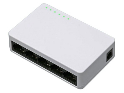 Foto Switch LAN de cinco puertos.